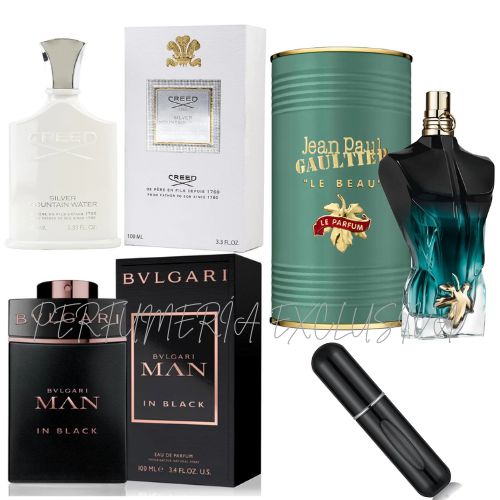 Creed silver+jp le beau+bvlgari+perfum