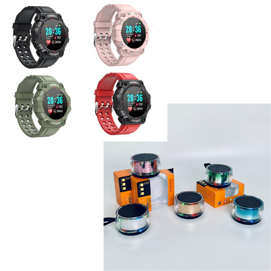 COMBO SMARTWATCH FD68 + PARLANTE Q1